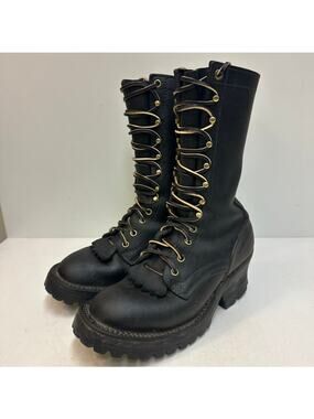 EUC Nick’s Boots 10" Hot Shot Classic Arch Logger Heel Wildland Fire US 5 Wide